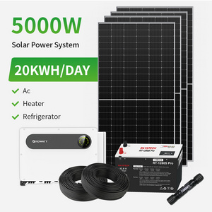 5Kw 6kw 8kw 10kwh Hybrid Solar System Solar Energy System Scheme Solar Kit Complete Solar Panel Kit 10kw with deye inverter//