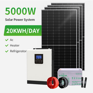 3 Phase 5kw 10Kw 20Kw 25Kw 30Kw Mono Solar Panel Solar Inverter Off Grid Hybrid Solar Power System Kit with Lithium Battery