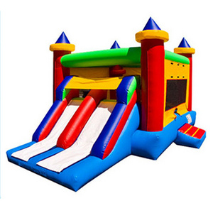 2023 New inflatable water slides for kids adult commercial indoor pvc giant backyard bouncy castle cheap with swimming pool