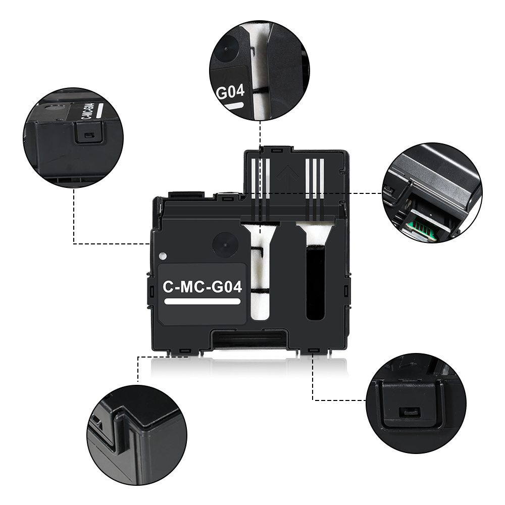 Maintenance/Waste Ink Tank for MC-G04 with Chip for Canon G3872 G2870 G4870 G3870 waste Ink cartridge