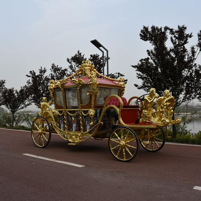 Cheap royal horse carriage for sale gold state coach western coach manufacturer