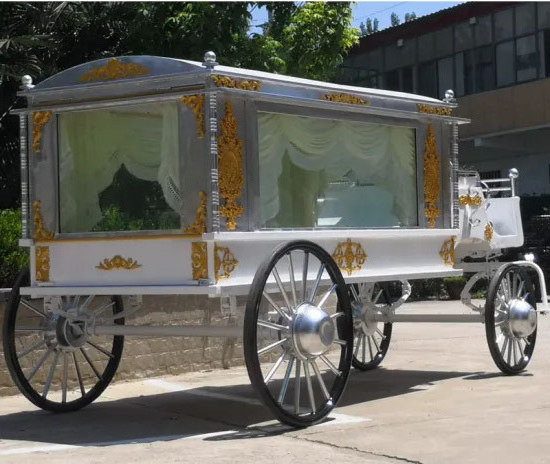 Chinese horse drawn funeral car electric carriage for sale