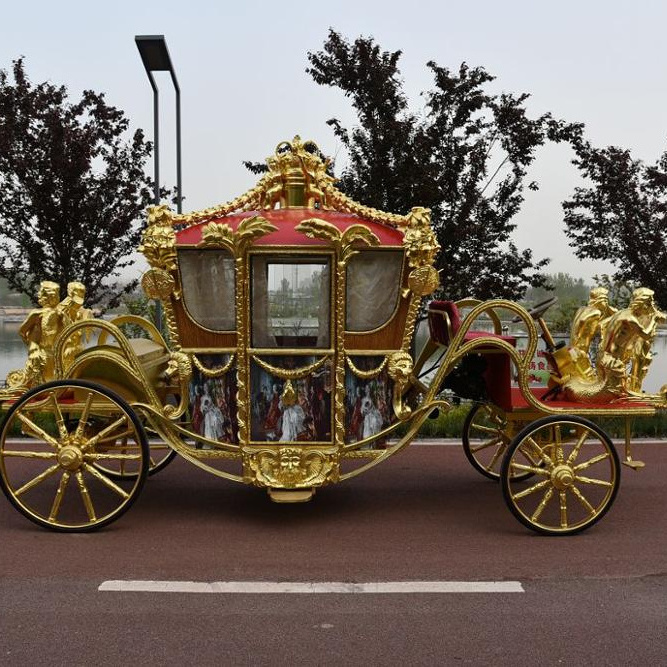 Cheap royal horse carriage for sale gold state coach western coach manufacturer