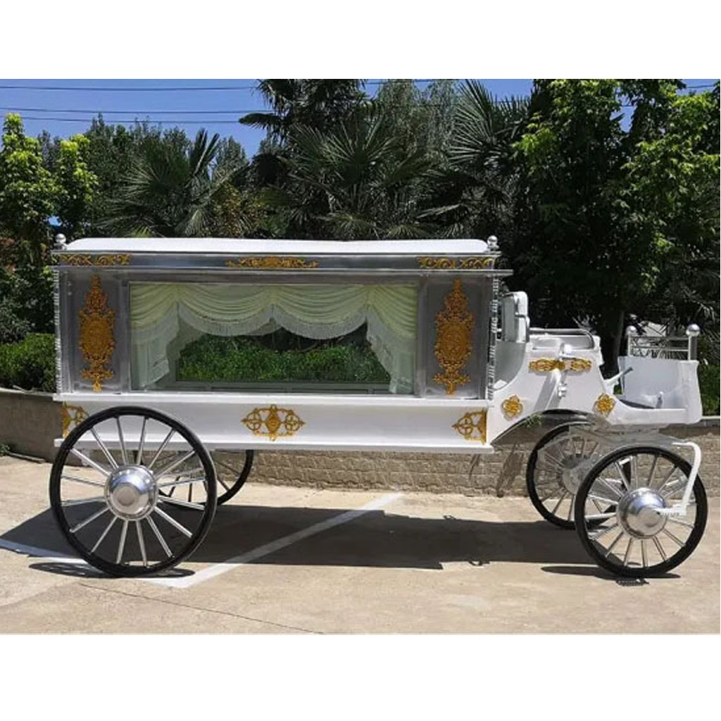 Chinese horse drawn funeral car electric carriage for sale