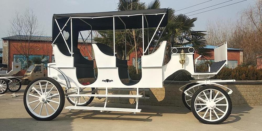 Cheap price horseless 12 seats electric sightseeing chuck wagon carriage