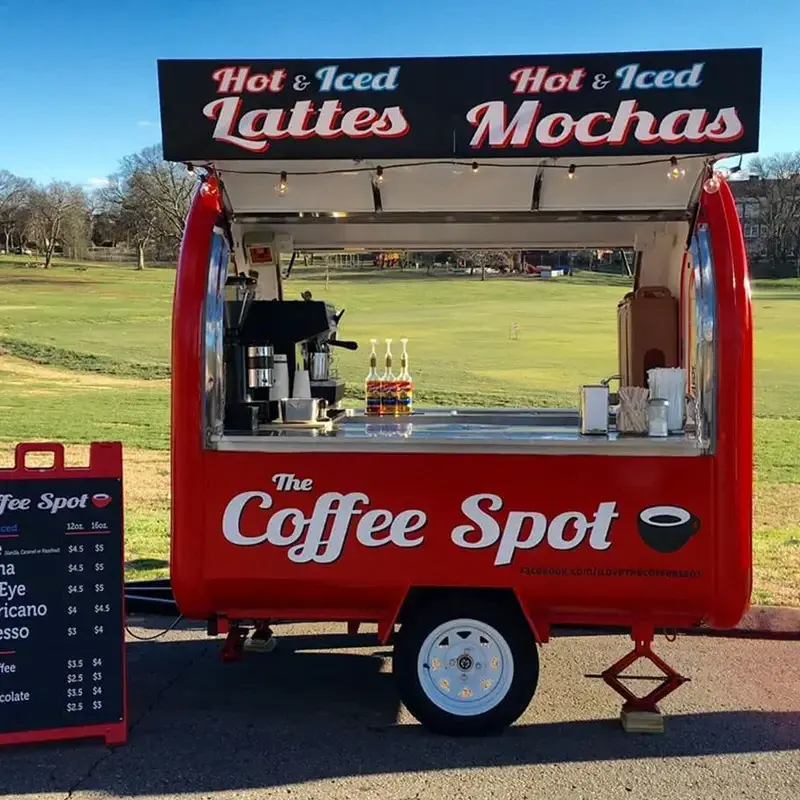 Mobile Coffee Station Trailer for Sale - High-Quality Food Car for Coffee and Drinks