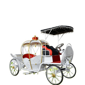 Horse drawn cinderella pumpkin carriage for wedding