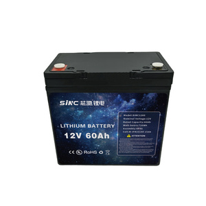 Sinc Power LMFP 12v 60Ah lithium battery for energy storage system with 33140 15Ah cell