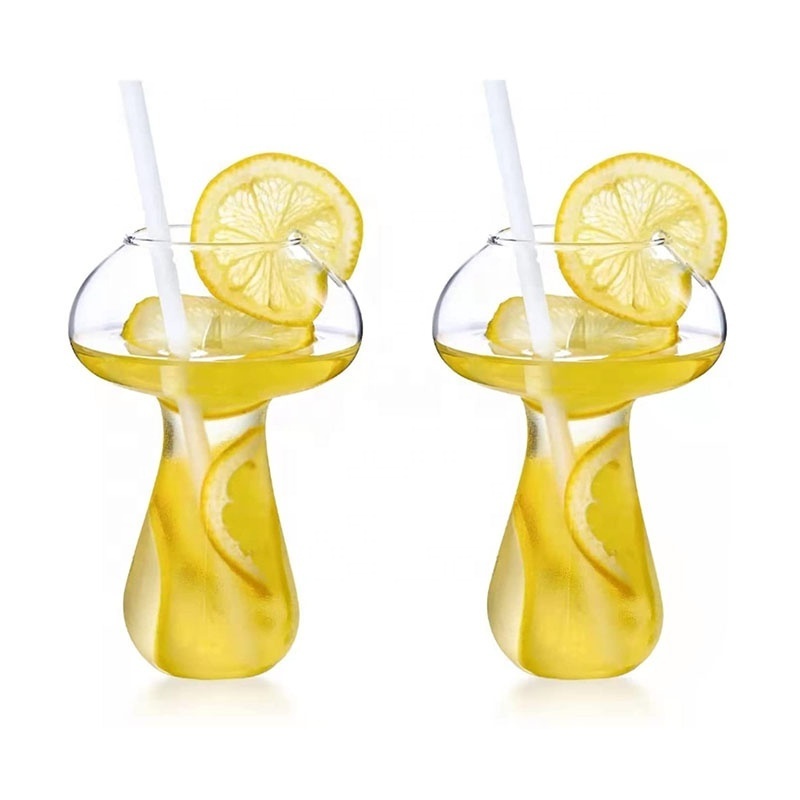 KTV Bar Club Creative Cocktail Glass Cup Novelty Mushroom Shaped Cocktail Glass Drinking Cups Wine Glasses