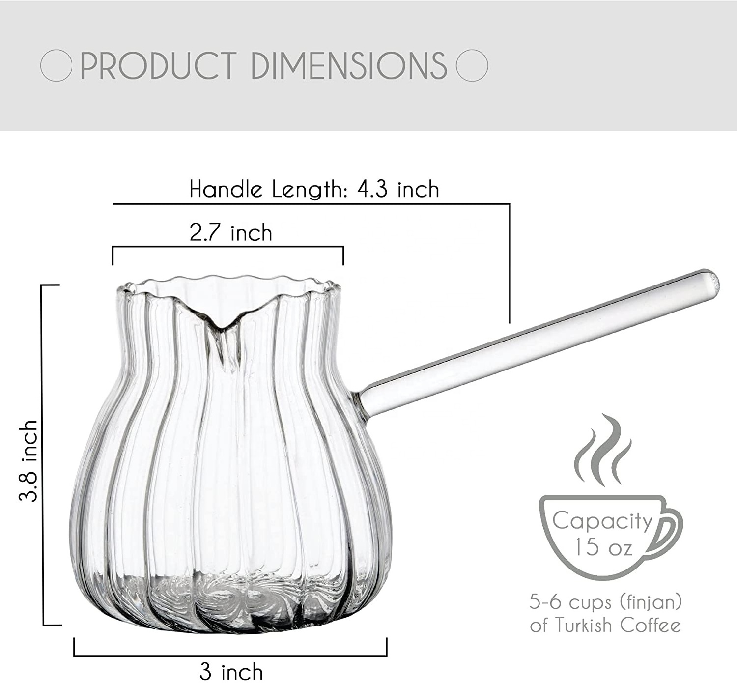 Hot Sale Hand Drip Coffee Pot Coffee Server Kettle Heat Resistant Glass Curved Turkish Coffee Pot Tea Maker with Handle