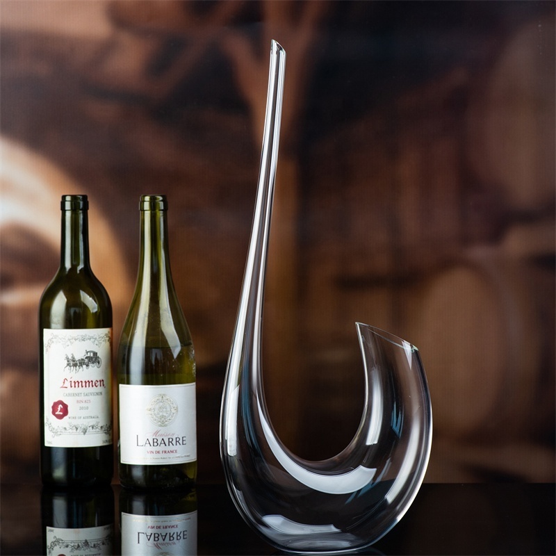 hand blown high quality hot selling crystal red wine glass wine decanter crystal glass for home and hotel use