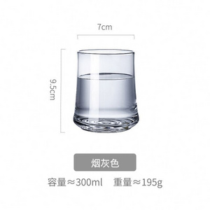 Hot selling colored glass wine cup cups 350ml glass set drinking manufacturers for home use