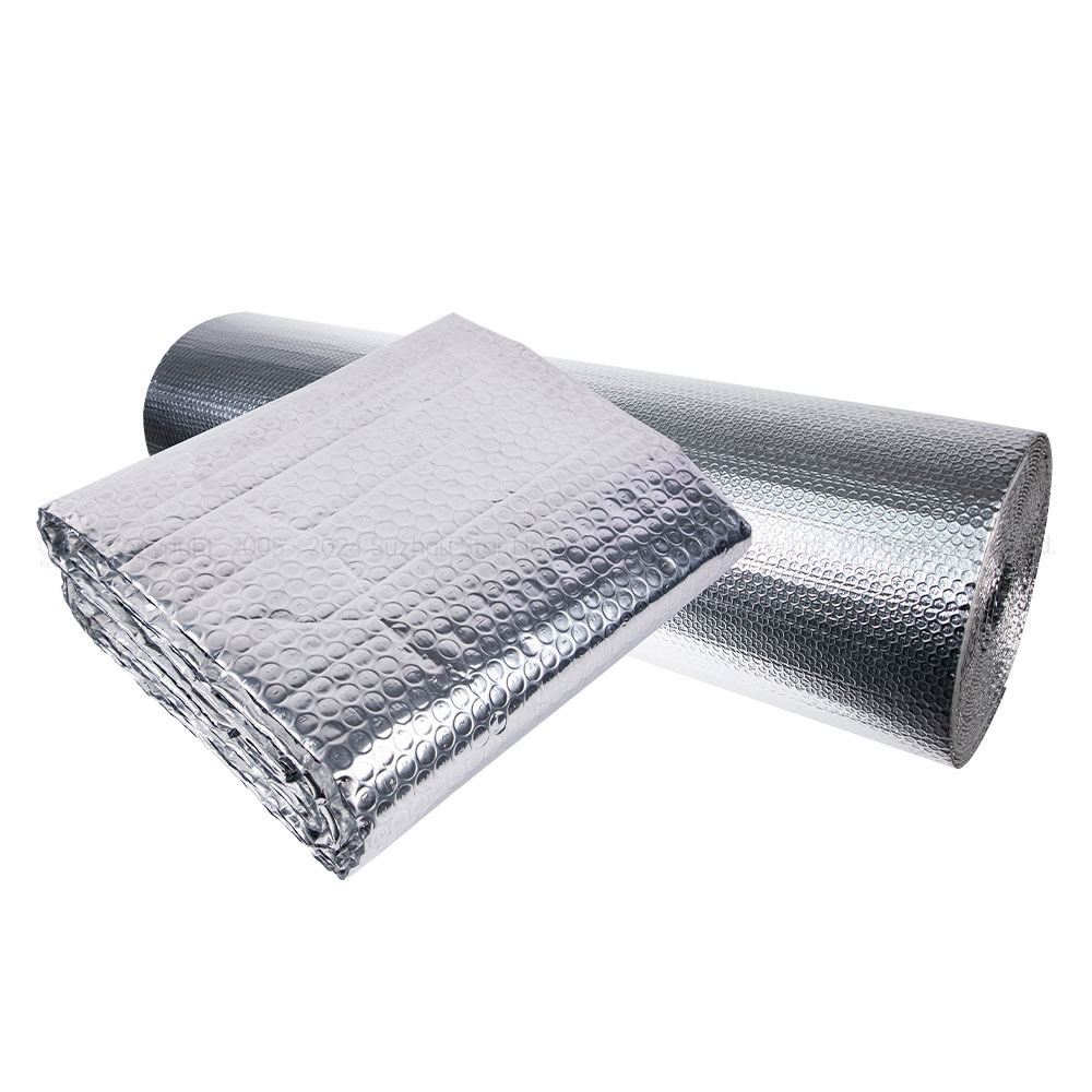 Stock goods Aluminum flex greenhouse bubble foil film insulation/bubble thermal insulation roll 1.2*40m