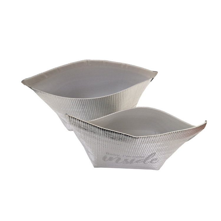 Thermal Break 3D Box or carton Liner / Thermal Resistant Aluminum Foil Bubble 3D Box Liner 48h