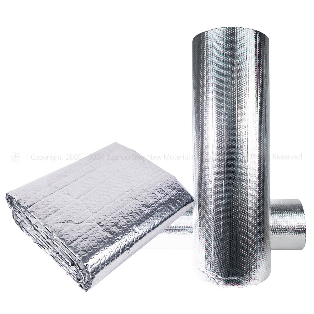 Stock goods Aluminum flex greenhouse bubble foil film insulation/bubble thermal insulation roll 1.2*40m