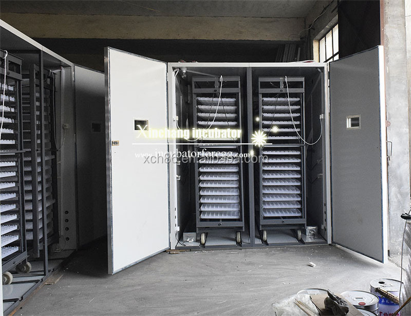 Xinchang 10000 eggs Industrial chicken egg incubator for sale in india with trolley