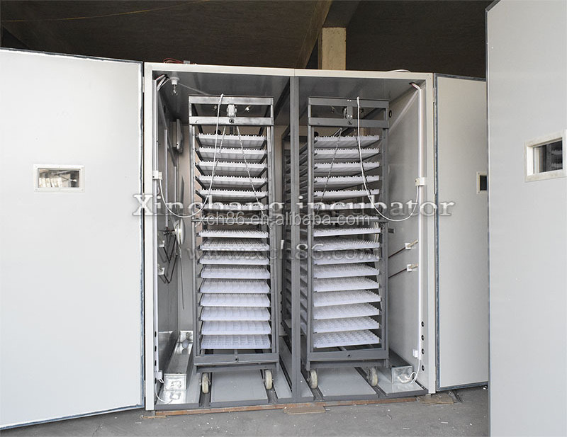 Xinchang 10000 eggs Industrial chicken egg incubator for sale in india with trolley