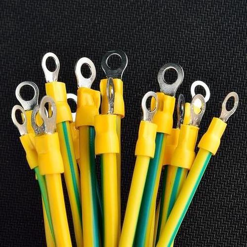 Earth wire Electrical Cable PVC insulated copper wire yellow green grounding cable