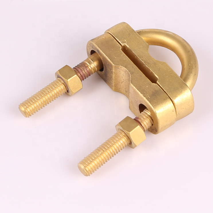 HUA DIAN 2020 OEM Brass G type Earth Clamp Welding Magnetic Ground Clamp Connector Welding Clamps earth rods and accessories