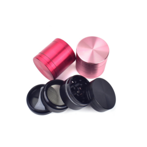 CNC Custom Four-layer Aluminum Alloy Grinder Rose Gold Pink Flat Grinder