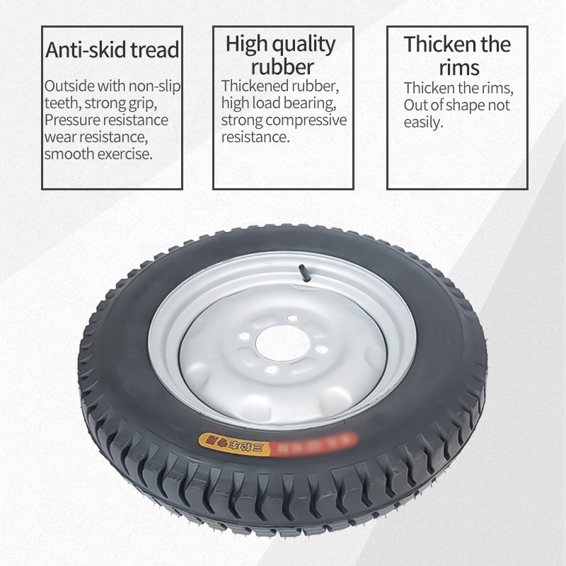 4.00-12 Pneumatic Tyre for high-speed freight electric tricycle thickened rubber tire non-slip wear resistance