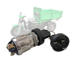 Electric tricycle waterproof ignition switch is suitable for engineering tricycle motorcycle ignition switch key lock