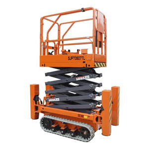 6 m crawler leg aerial work vehicle scissor lift table Mobile working platformSpecial for building decoration projects