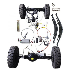 electric car conversion kit oil brake 3000w brushless Rear axle with front steering axle electric 4 wheeler car kit