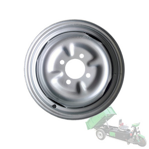 Customized wholesale and retail 12 inch steel rims 400-12 4.00-12 rear tire rims for electric tricycles and quads