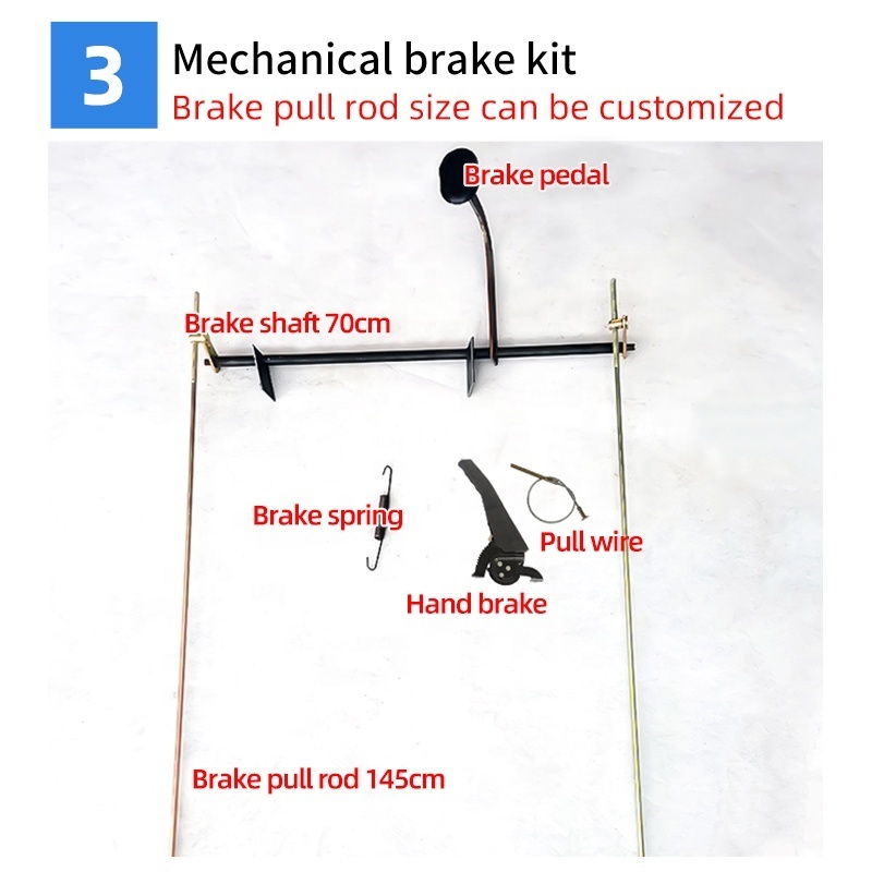 electric four wheeled kit 2200w electric car conversion kit dining car accessories Shift rear axle truck spare parts