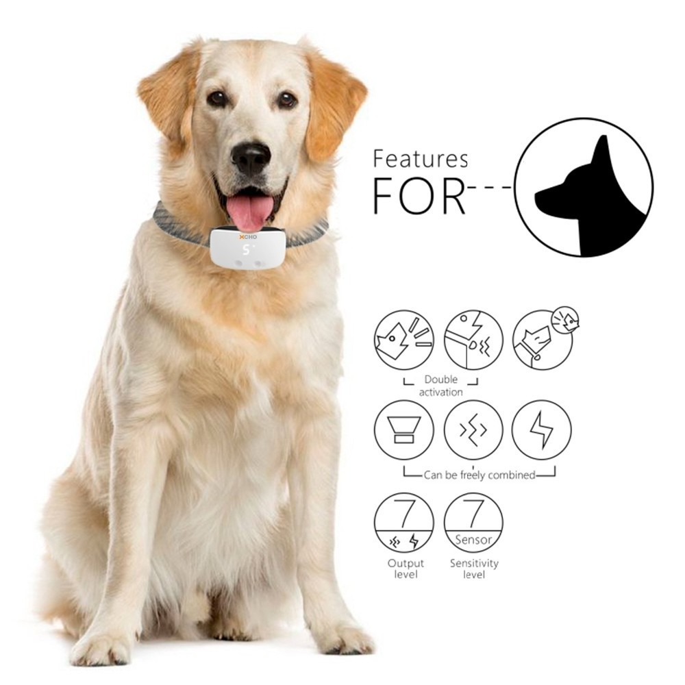 2021 Humane No Shock Training Collar - Vibration & Beep - Smart Adjustable for Small Medium Large Dogs Breeds