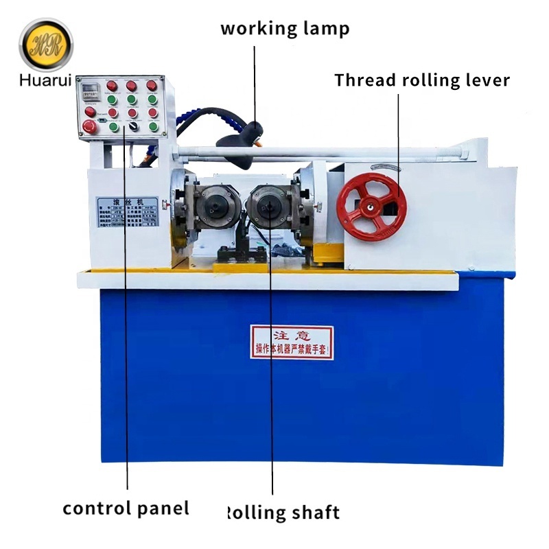 High Speed Hydraulic automatic Stud Bolt rebar thread rolling machine/screw nut bolt making machine