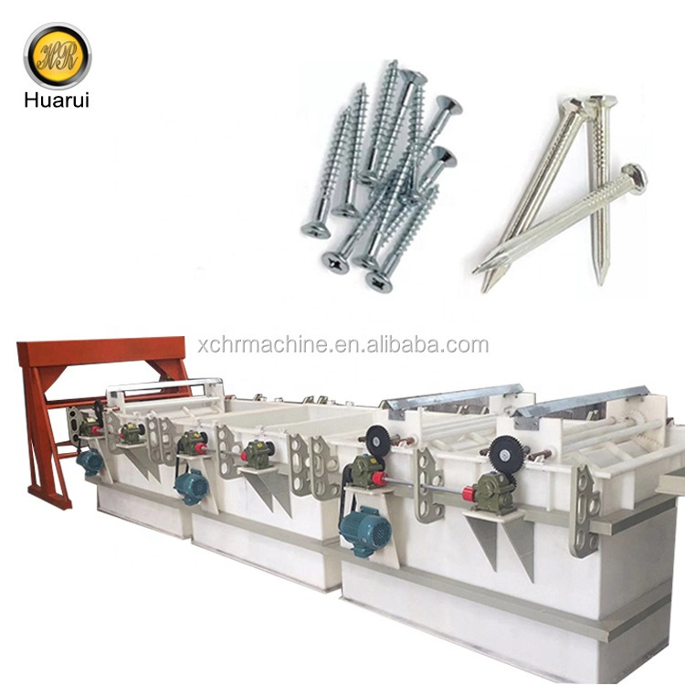 Electroplating line cold galvanizing line Screw Bolt Mental coating equipment