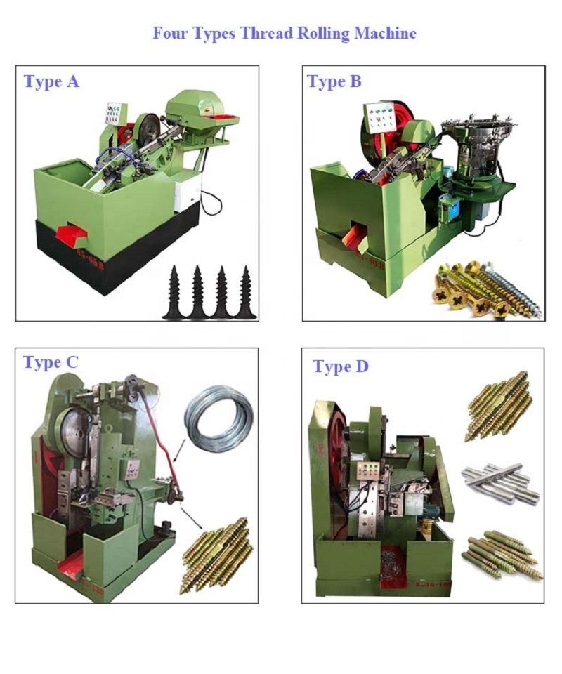 China Factory Price High Quality Automatic Screw Bolt Rod Thread Rolling Machine