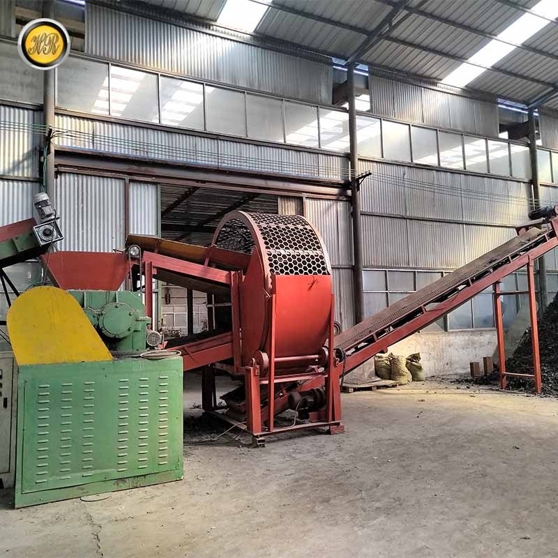 Waste Tire Recycling Production Line Tyre Shredder  Small Mini Tire Shredder