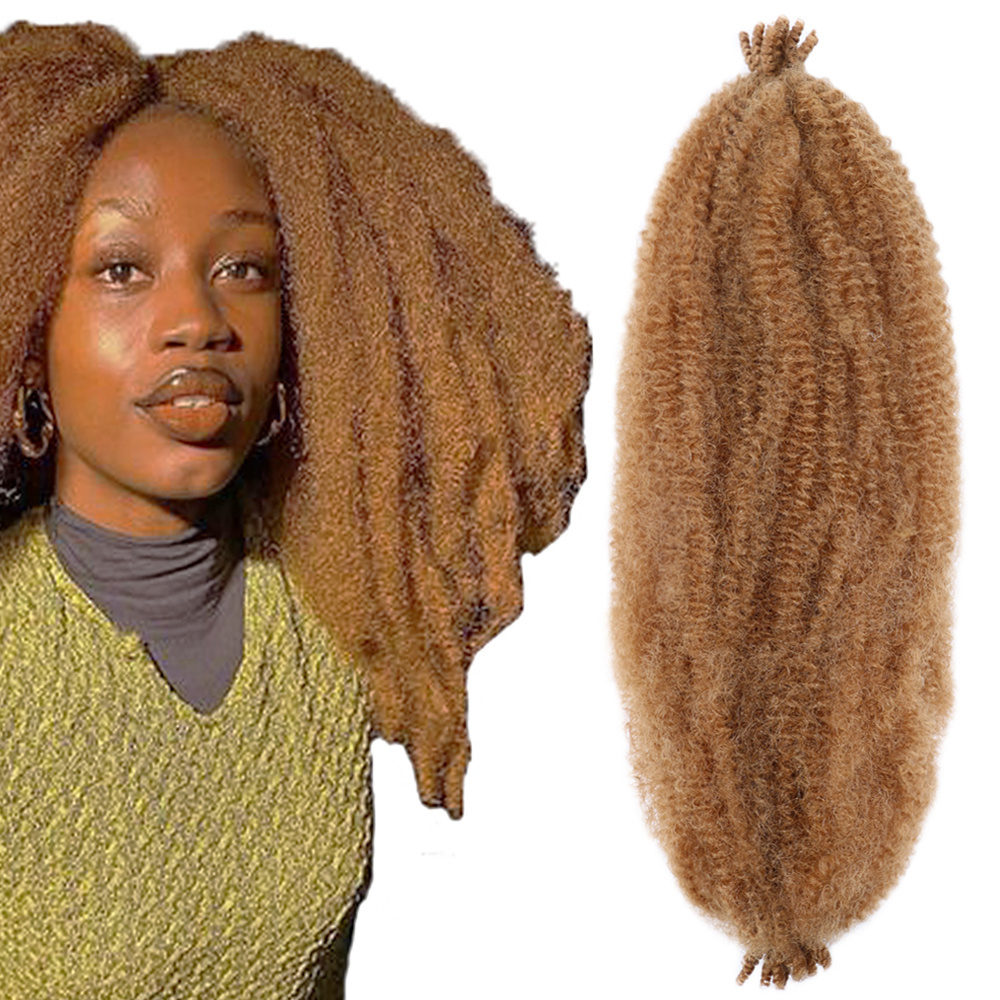 Kinky Afro Curl Ombre Hair Extension Marley Braid Crochet Braid Hair Spring Afro Twist Crochet Hair