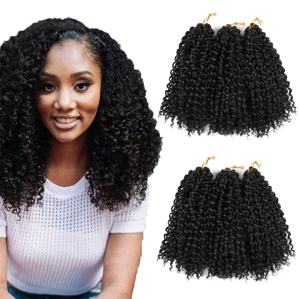 Marlybob Crochet Braiding Hair Ombre Mali Bob Ombre Marleybob Crochet Hair Kinky Curly Marlybob Braid Hairs