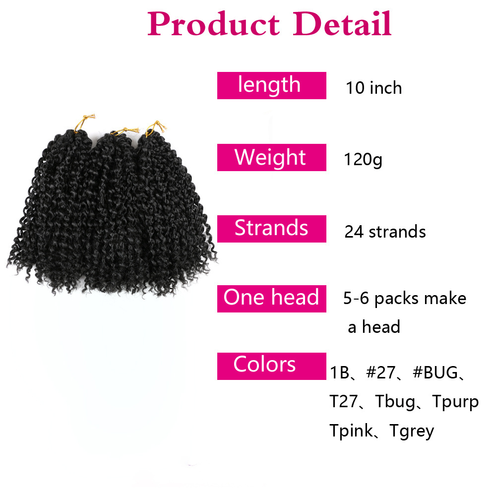 Marlybob Crochet Braiding Hair Ombre Mali Bob Ombre Marleybob Crochet Hair Kinky Curly Marlybob Braid Hairs