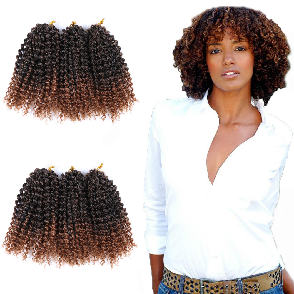 Marlybob Crochet Braiding Hair Ombre Mali Bob Ombre Marleybob Crochet Hair Kinky Curly Marlybob Braid Hairs