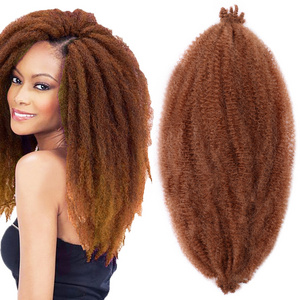 Kinky Afro Curl Ombre Hair Extension Marley Braid Crochet Braid Hair Spring Afro Twist Crochet Hair