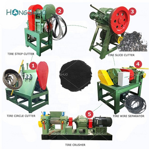 Waste Tire Recycling Plant Scrap Car Tire Sidewall Cutter/ Tire Cutter Machine/ Tire Strip Cutter