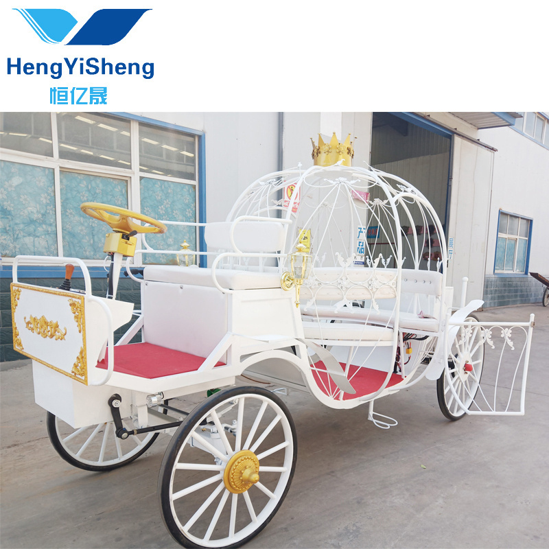 High Quality Personality Pumpkin Carriage/cinderella Horse-drawn Carriage For passenger/electric horseless carriage