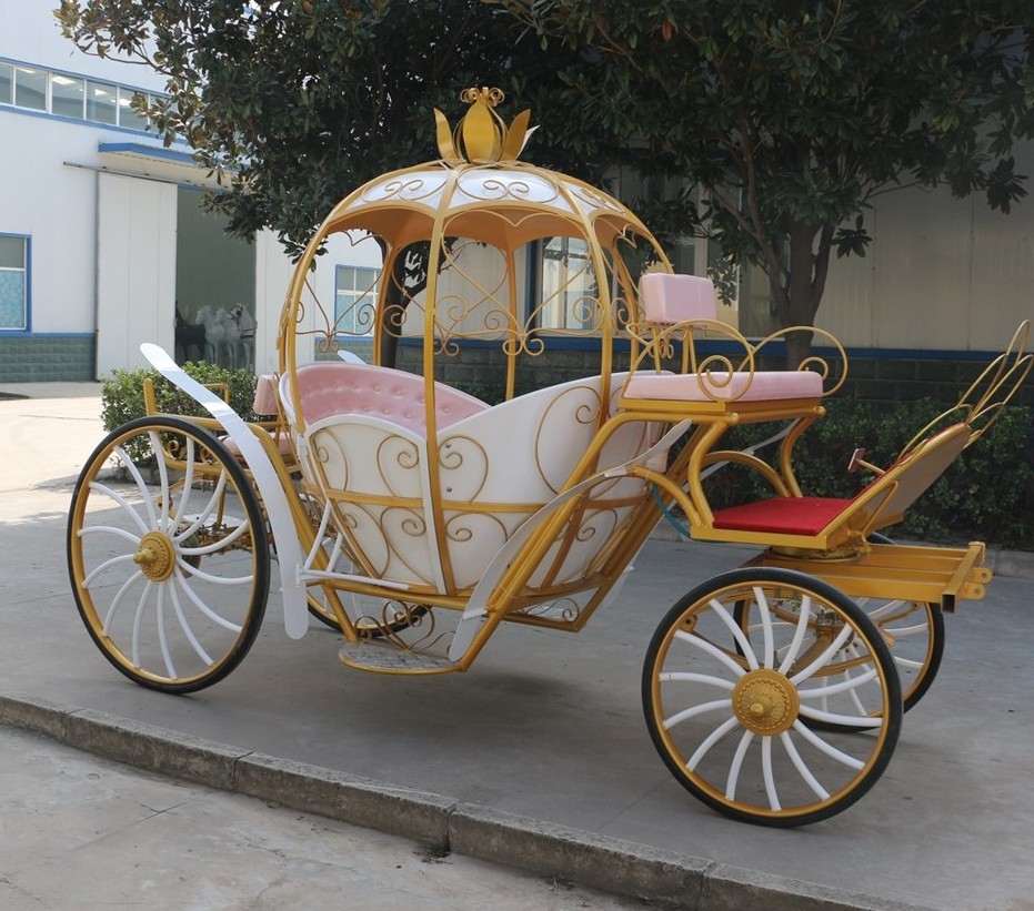 Deluxe Cinderella Pumpkin horse carriage wedding carriage for sale