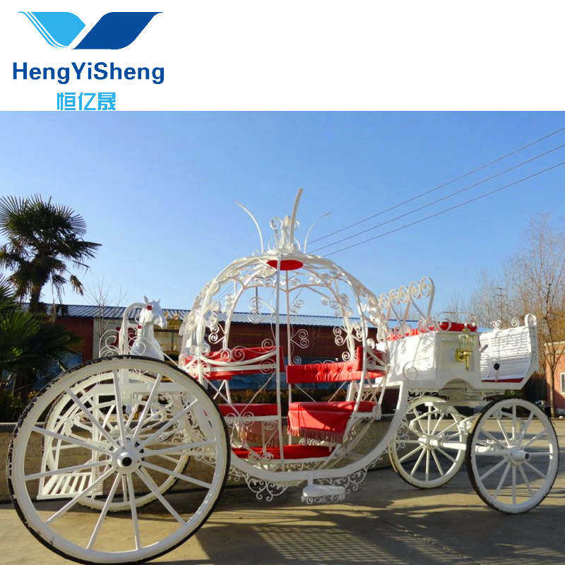 Hot Sale electric Cinderella Wedding white Carriage Gift exported to USA/Sightseeing Marathon Horse Wagon/Horse Carriage