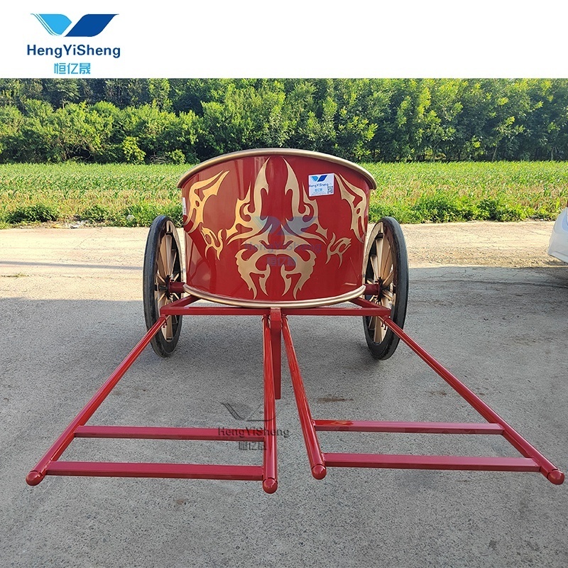 High quality marathon royal chariot/ modern two wheel horse cart for marnthon training