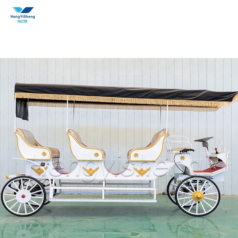 Special Transportation Tourist Sightseeing Horse Carriage Cinderella/Luxury Four Wheels Royal Horse Carriage Manufacturer