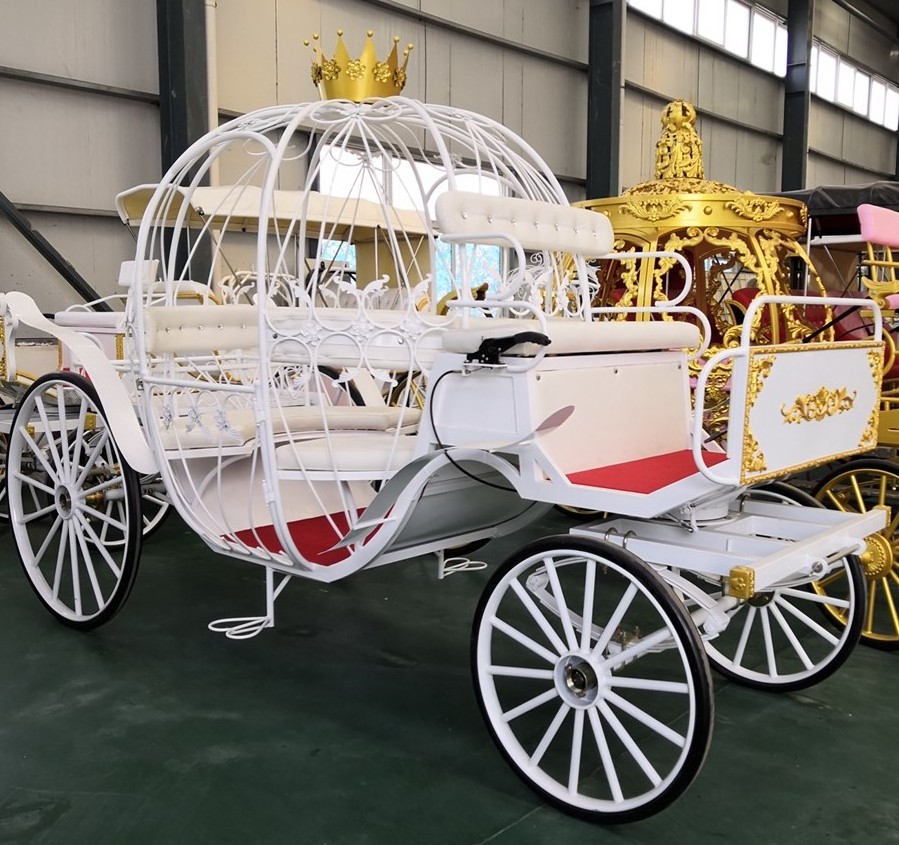 High Quality Personality Pumpkin Carriage/cinderella Horse-drawn Carriage For passenger/electric horseless carriage