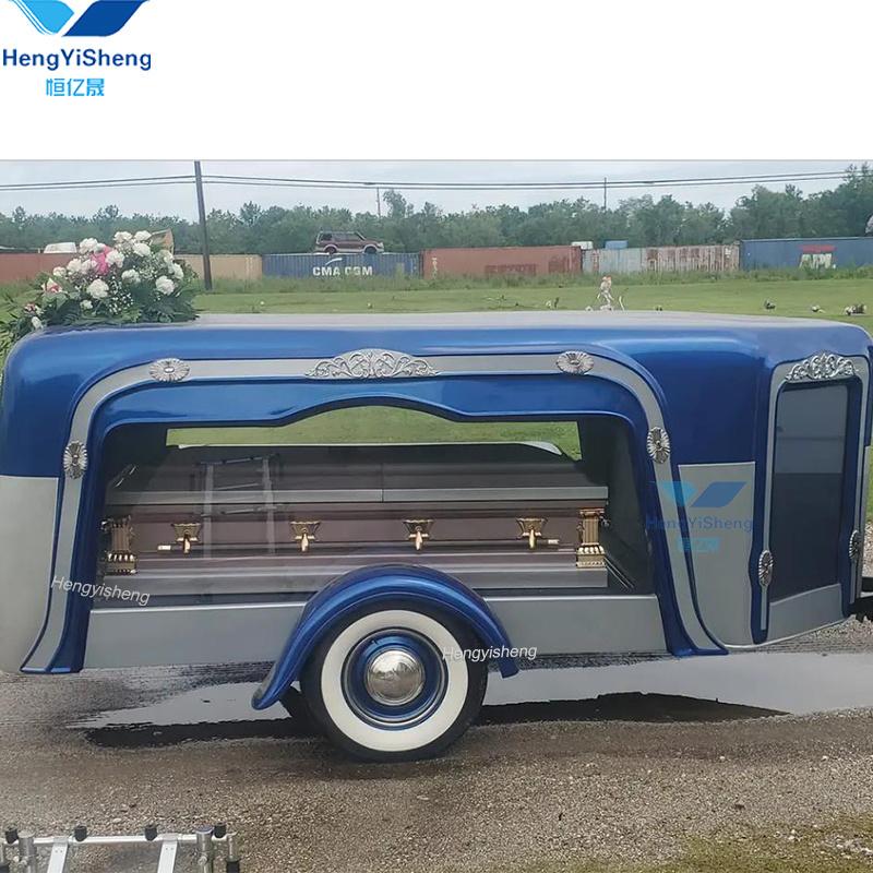 Popular hearse trailer/Holy Horse Drawn Hearse/Classic Casket Chariot for sale