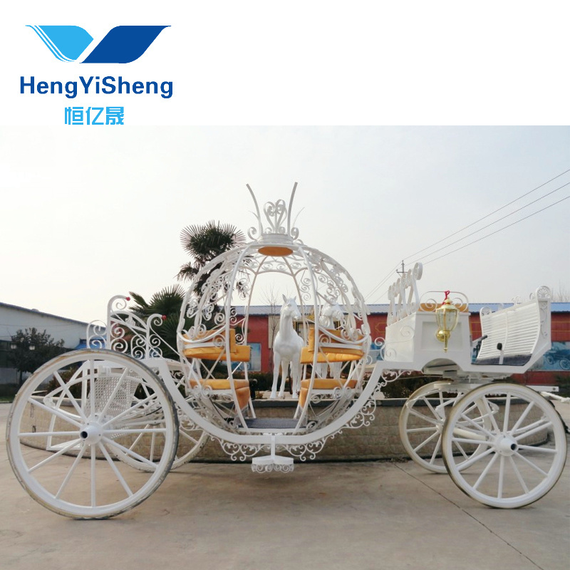 Hot Sale electric Cinderella Wedding white Carriage Gift exported to USA/Sightseeing Marathon Horse Wagon/Horse Carriage