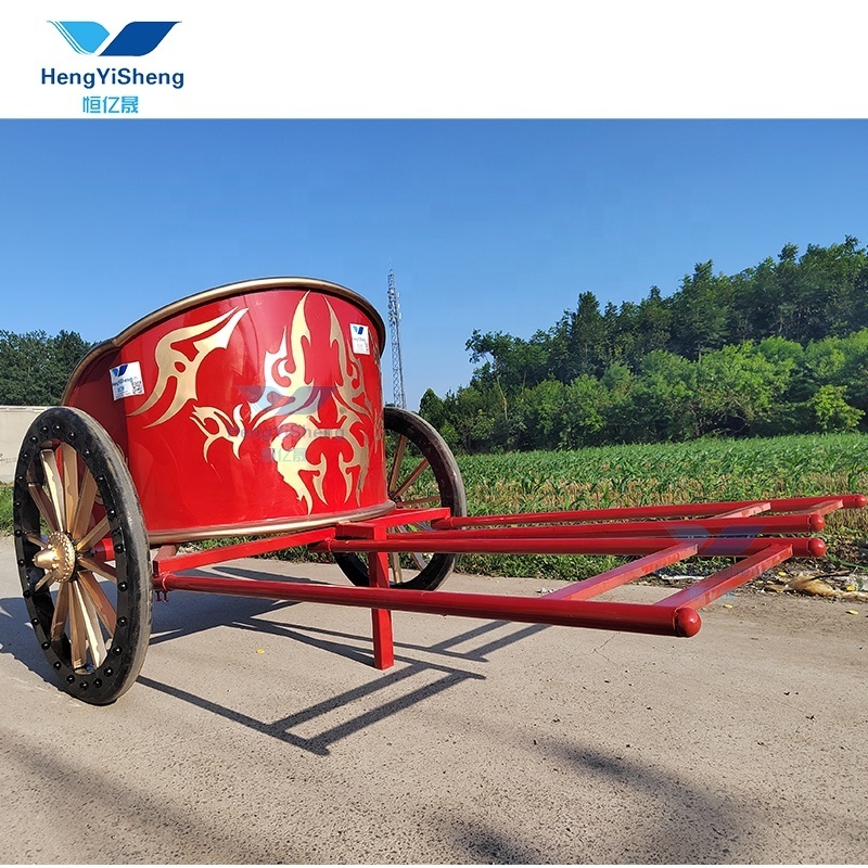 High quality marathon royal chariot/ modern two wheel horse cart for marnthon training